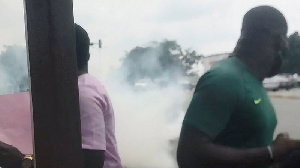 Nigerian police fire tear gas at #EndSars protests against brutality