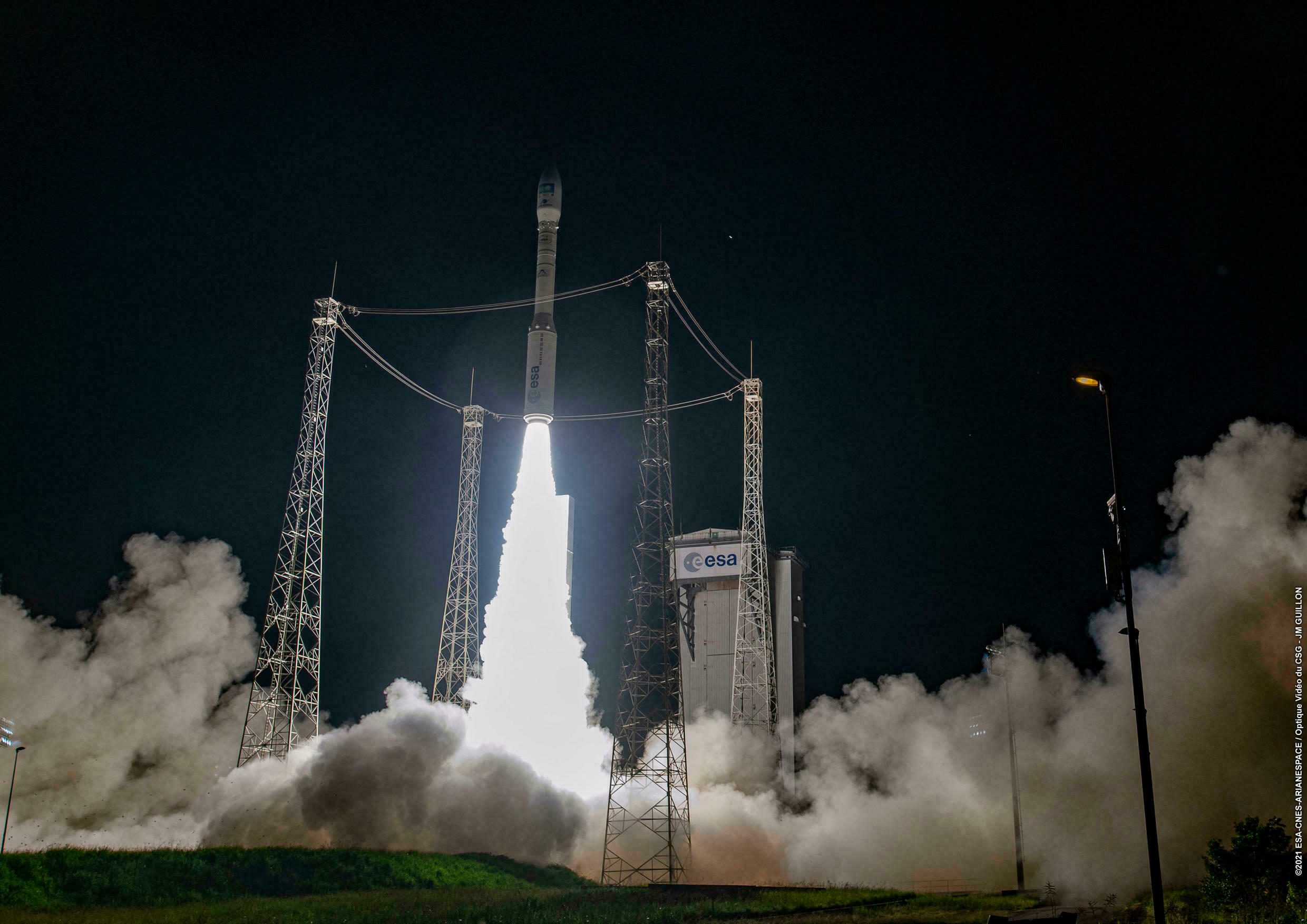 Europe’s Vega rocket blasts off with Airbus observation satellite