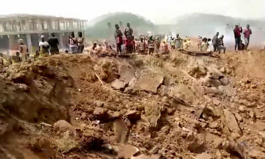 Dozens feared dead after immense explosion rocks western Ghana; hundreds of buildings destroyed