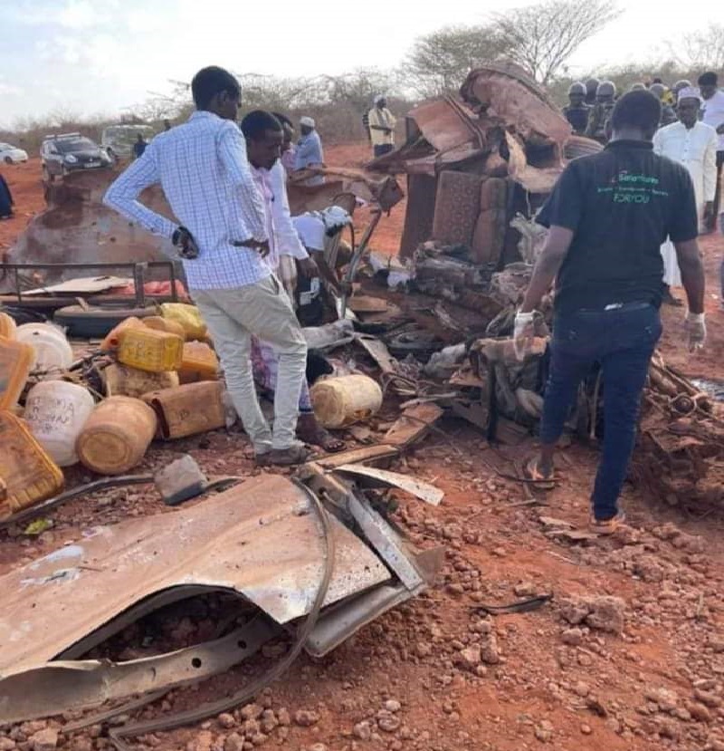 Roadside blast kills at least 13 in northeast Kenya