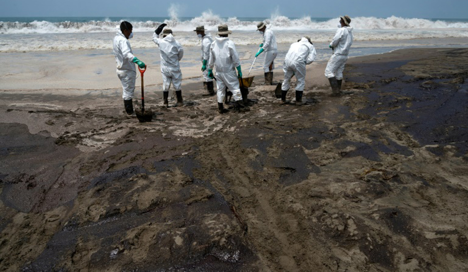 Peru government says oil spill twice as big as previously thought