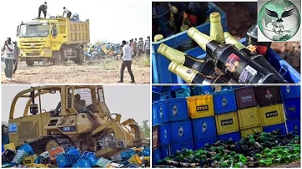 Nigeria Islamic Police destroys 3.8 million bottles of impounded beer