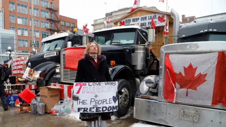 Covid-19: Ottawa police promise crackdown against ‘dangerous’ trucker protest against vaccine mandate