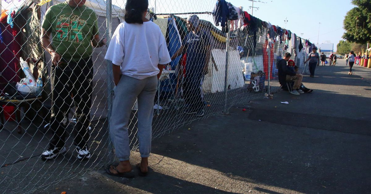 Mexican authorities clear makeshift migrant camp near US border