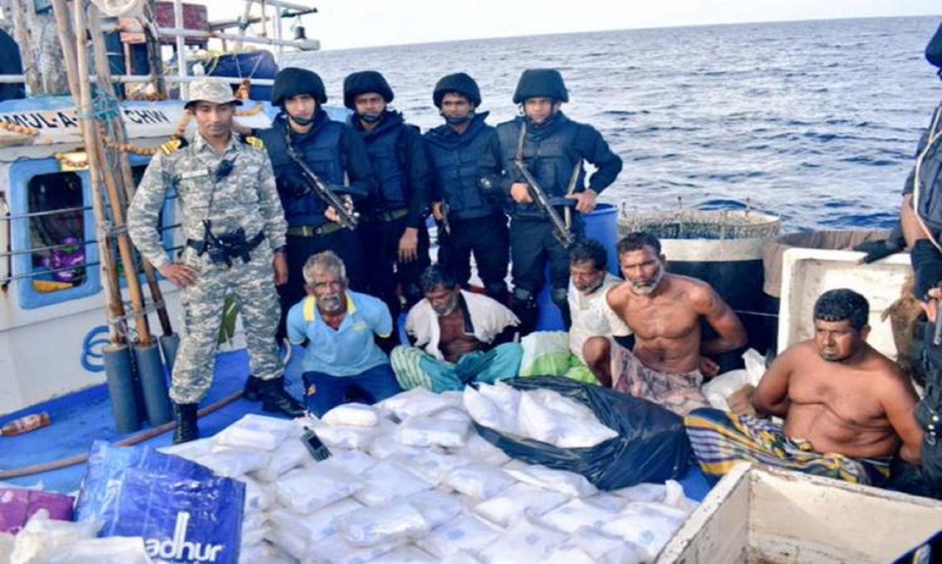 Indian Navy, Narcotics Control Unit Seize Large Amount Of Narcotics On High Seas