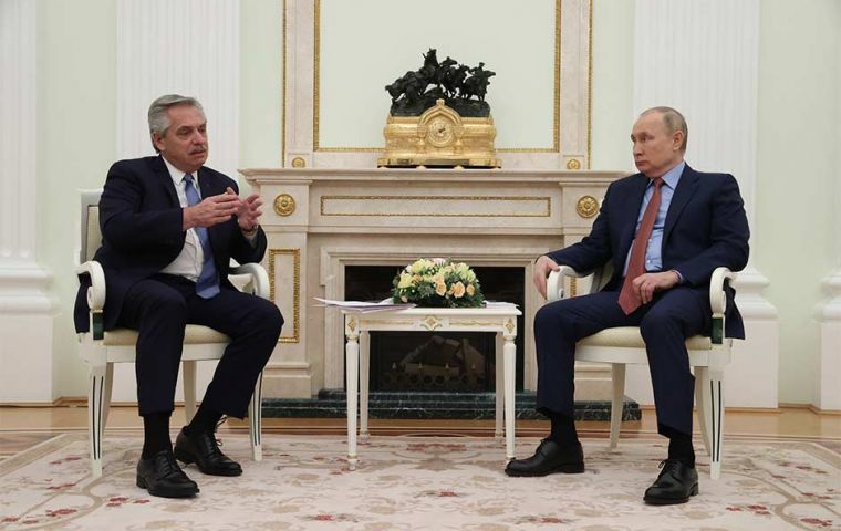 Argentina’s dependency on US needs to stop, President Fernández tells Putin