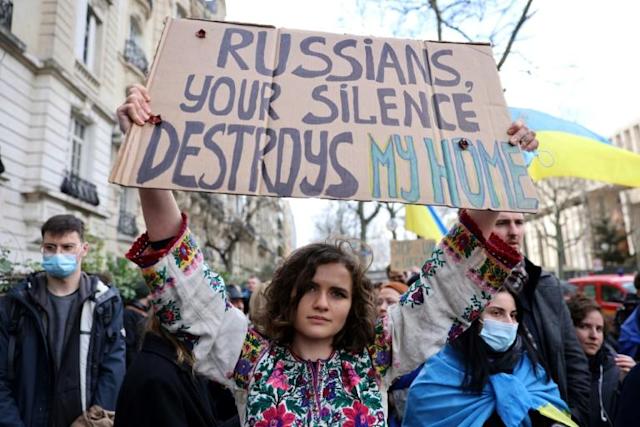 Russia-Ukraine conflict: ‘Russia out!’ Worldwide protests in solidarity with Ukraine