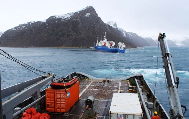 Argentine navy rescues stranded Russian scientific vessel in Antarctica