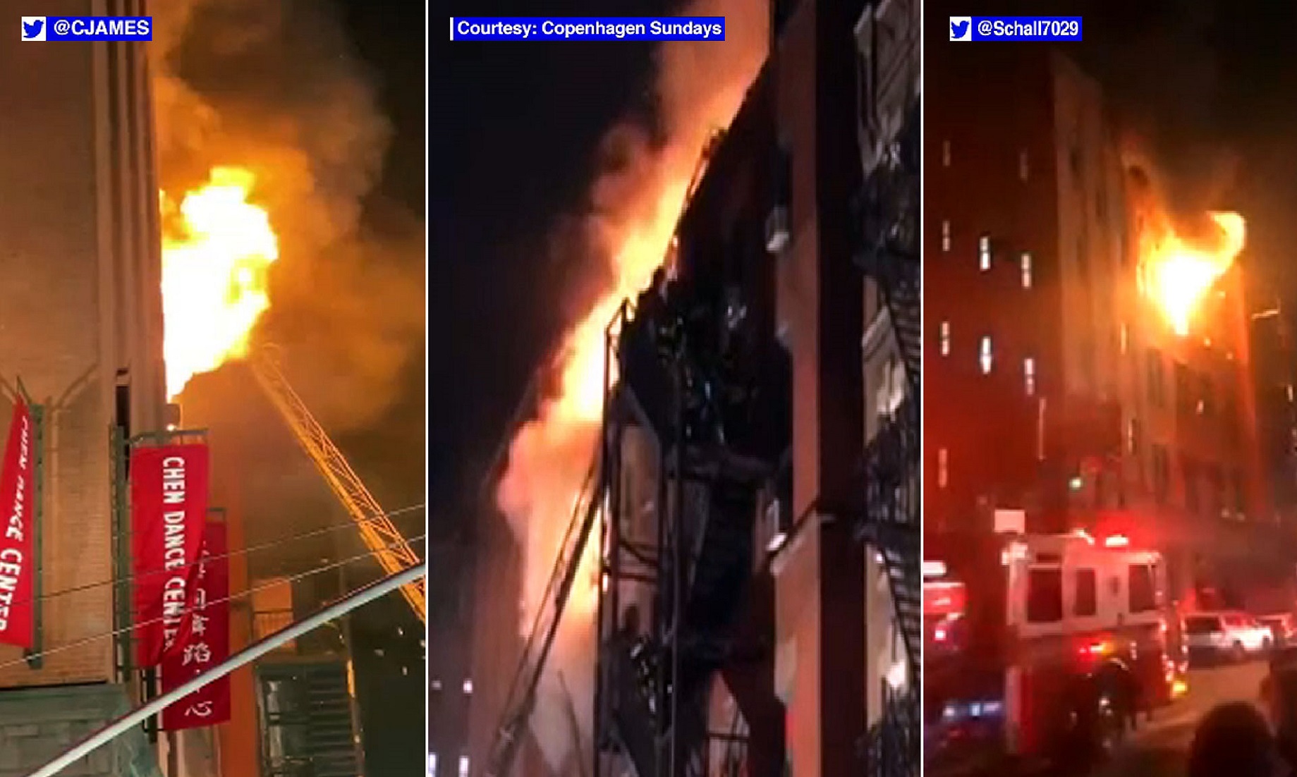 Major Fire Damages Commercial Building In New York’s Flushing Chinatown