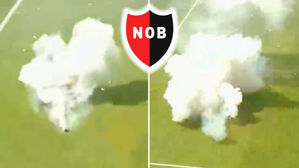 Argentine league game delayed after explosives thrown on pitch