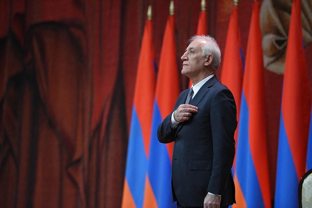 Vahagn Khachaturyan swears in as Armenian president