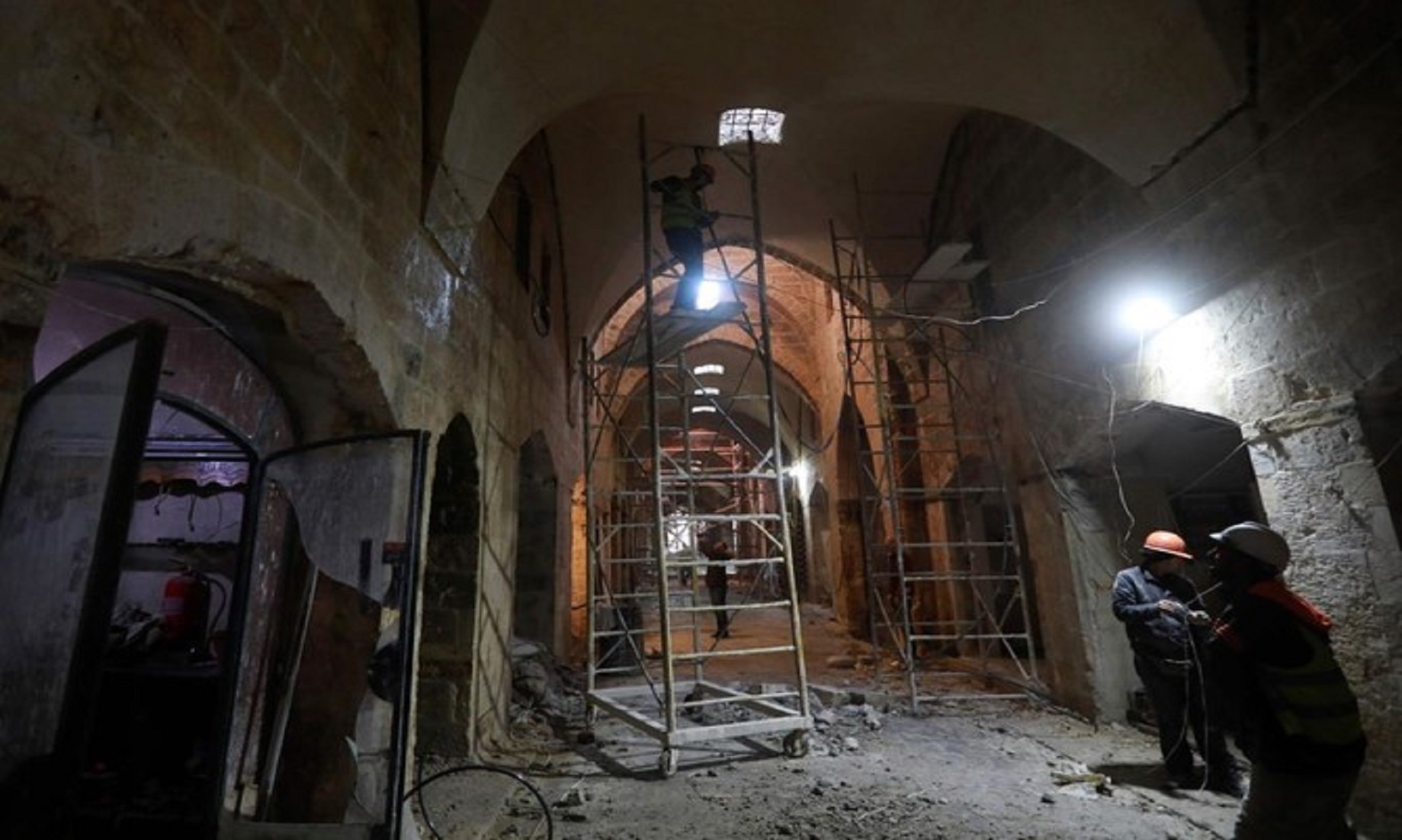 Syria’s War-Battered Ancient Marketplace Under Reconstruction