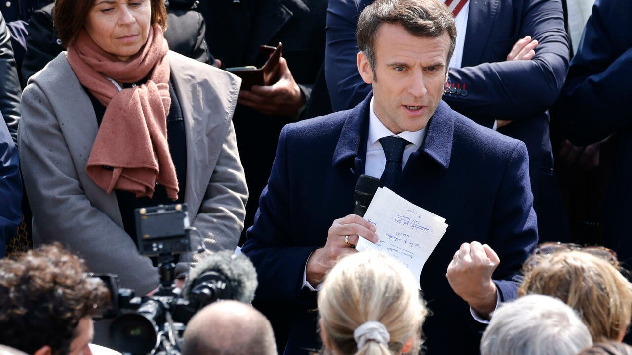 French presidential elections: Pres Macron holds first rally as race tightens