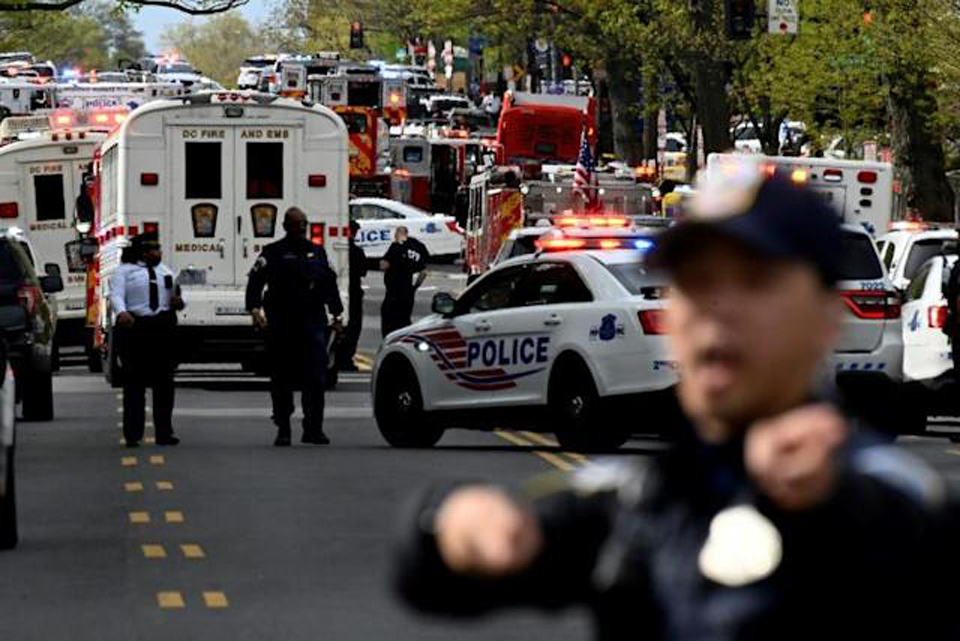 US shooting: Upscale Washington neighborhood on lockdown as three shot