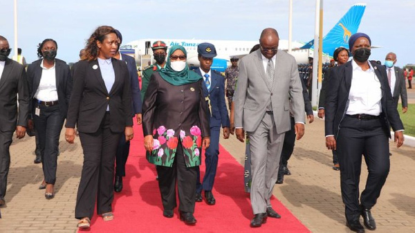 Tanzanian Pres Samia Suluhu in Ghana to receive infrastructure development award