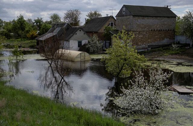 Russia-Ukraine conflict: Months after dam destroyed to stop Russian advance, parts of village still flooded