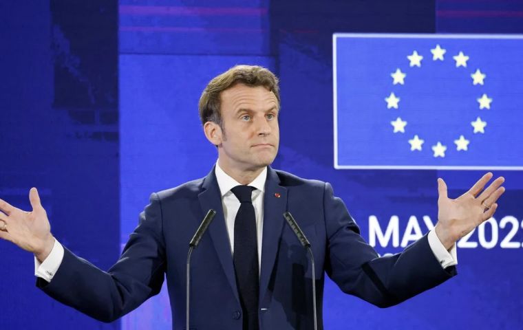 French Pres Macron proposes new political union for Europe which would include Ukraine and the United Kingdom