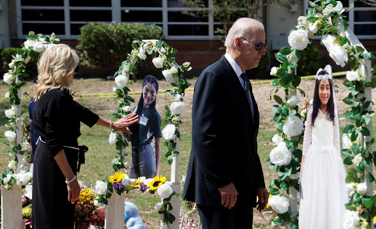 US shooting: Pres Biden grieves with Texas town as anger mounts over school shooting