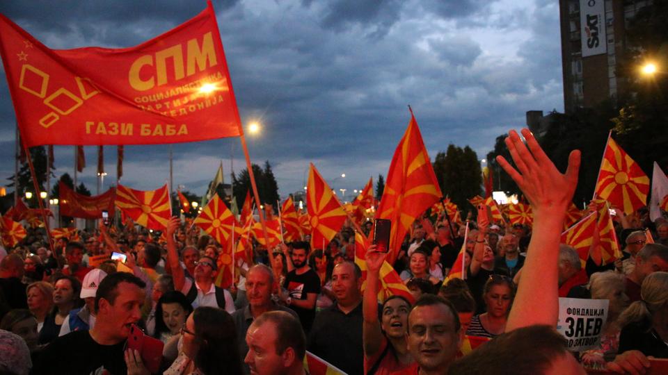 North Macedonia’s PM rules out early elections after opposition rally