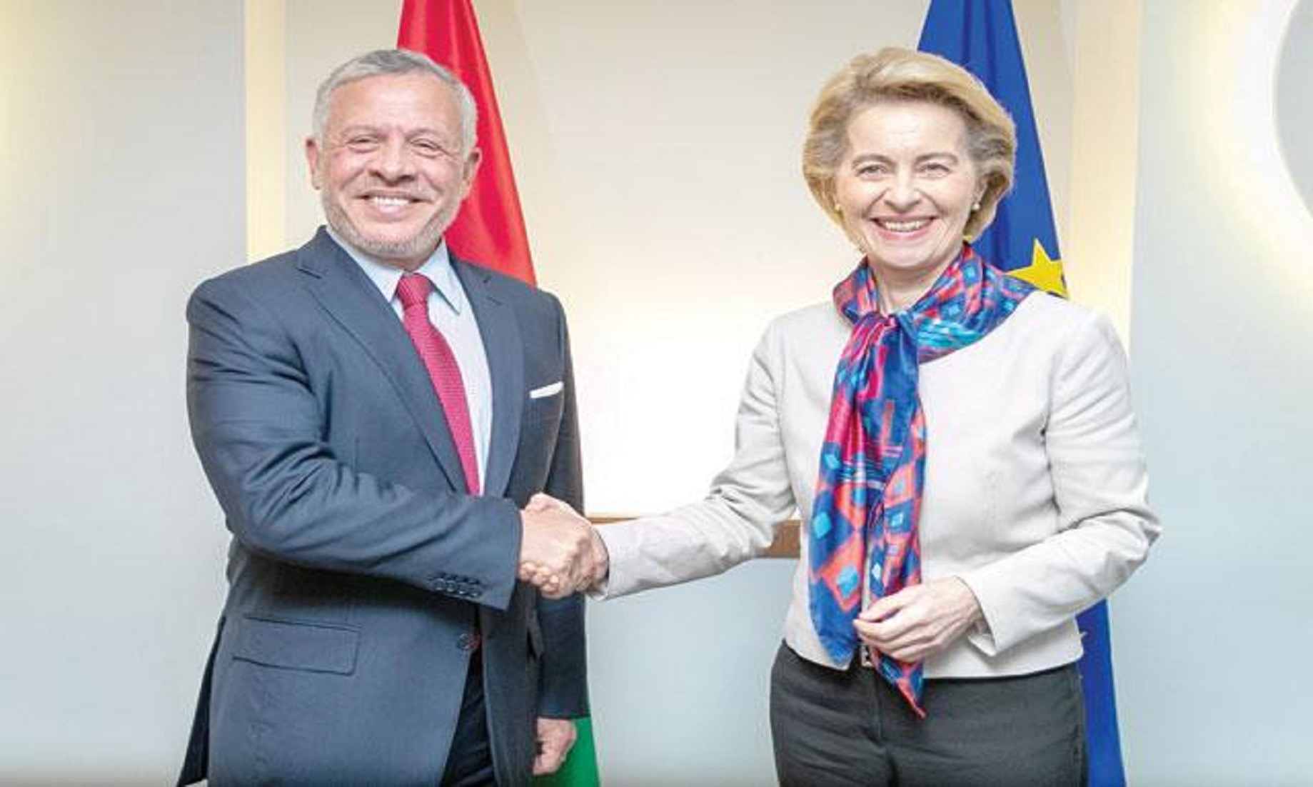 Jordan’s King Meets European Commission President On Ties