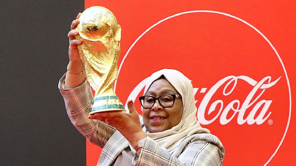 President Samia receives Fifa World Cup trophy in Dar