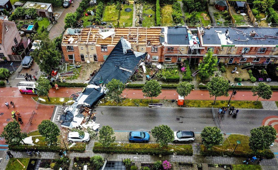 Rare tornado kills one in Netherlands; 10 injured