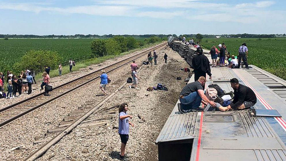 US train derailment: Three dead in Amtrak train crash and derailment in Missouri state