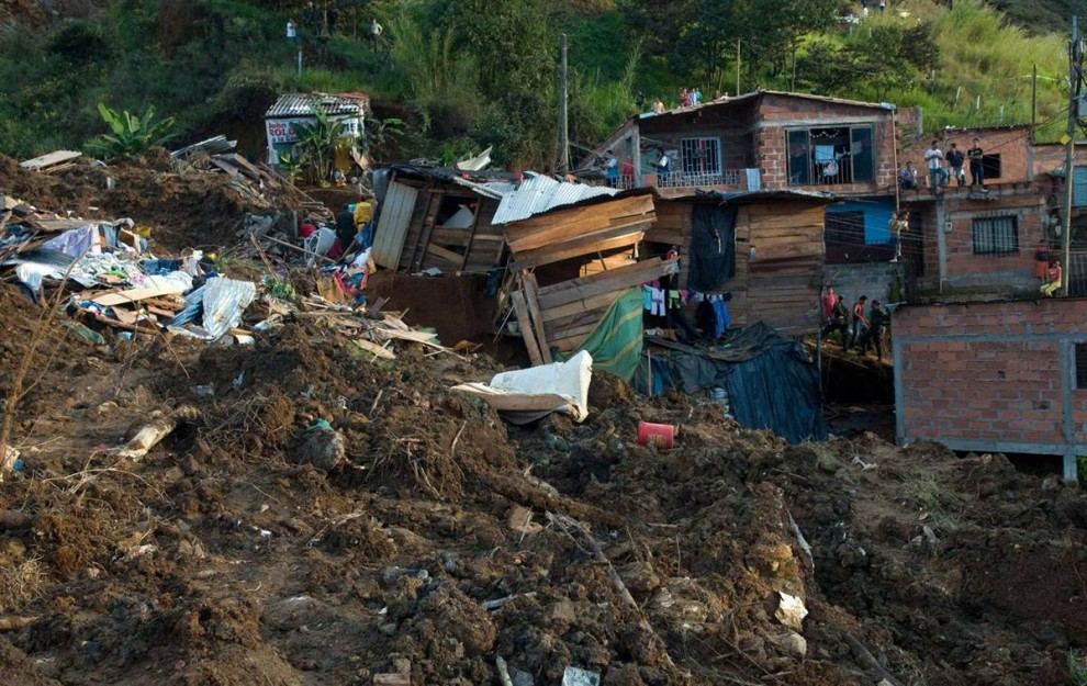 Landslide in Colombia leaves at least 8 people dead