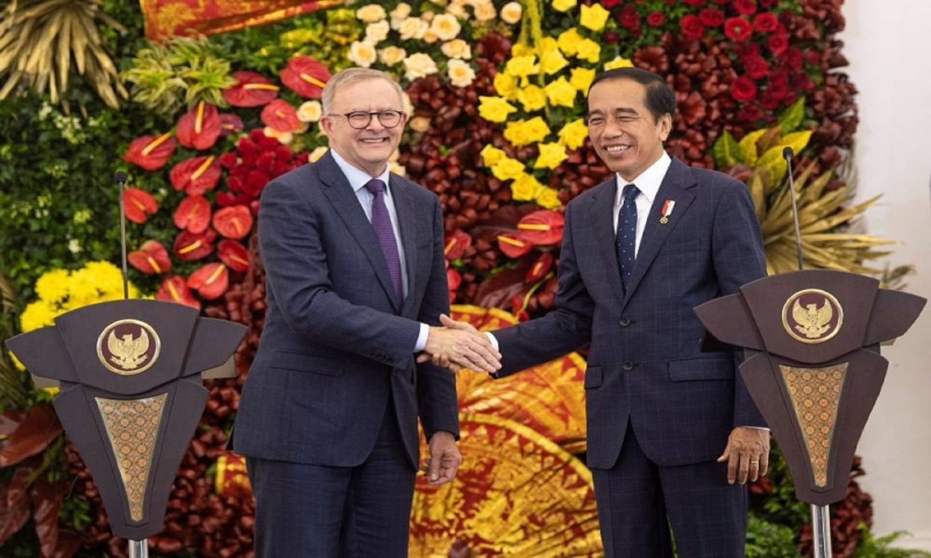 Indonesian President Meets Australian PM On Ties