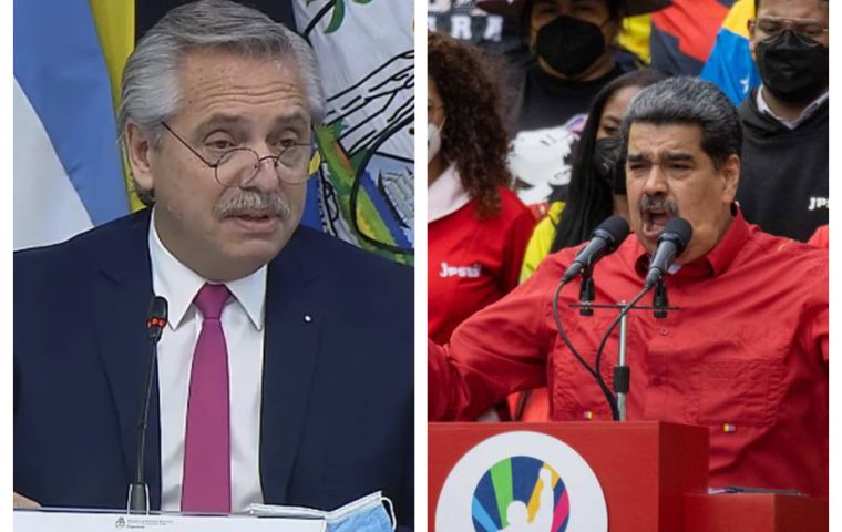 Argentine Pres Alberto Fernández will be Venezuela’s voice at Los Angeles Summit, Pres Maduro says