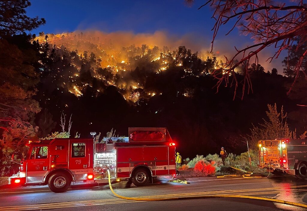 US: Wildfire tears through California forest as temperatures rocket