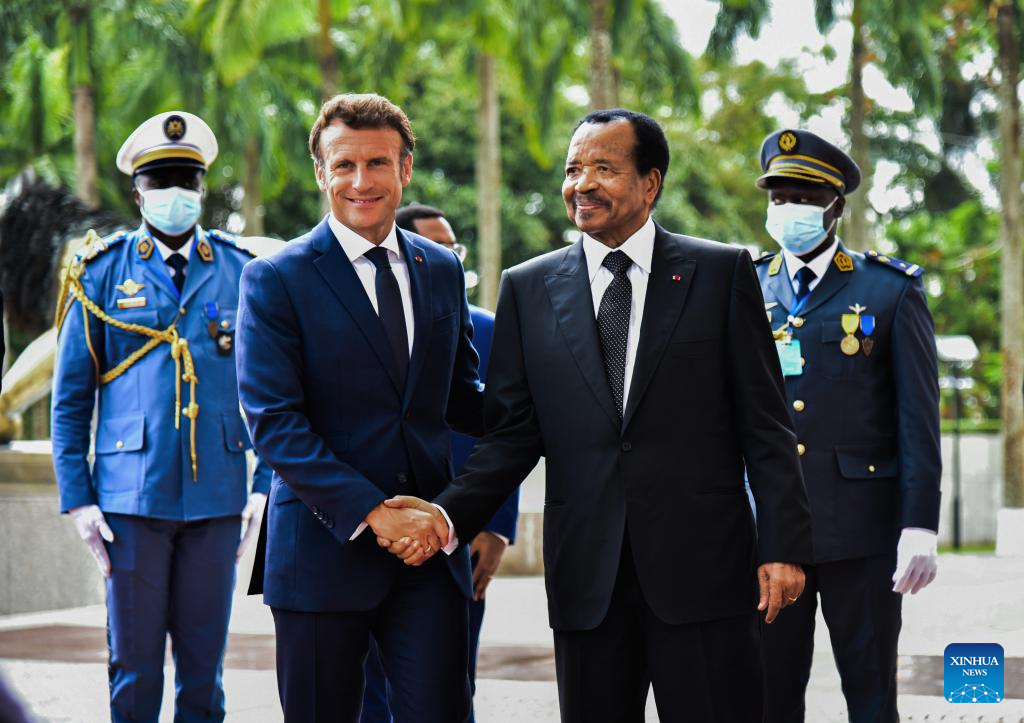 Cameroonian, French presidents discuss regional security, economic ties