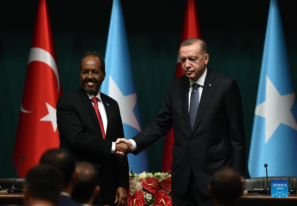 Turkish, Somali presidents discuss regional security, humanitarian aid