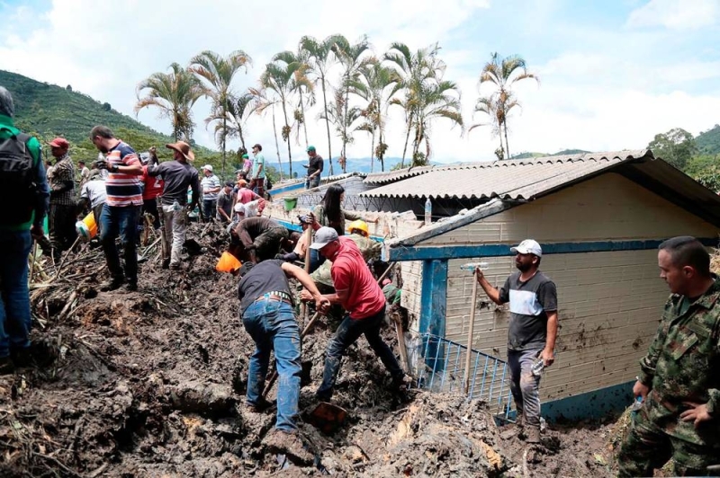 Eight children trapped after Colombia landslide buries school: Officials