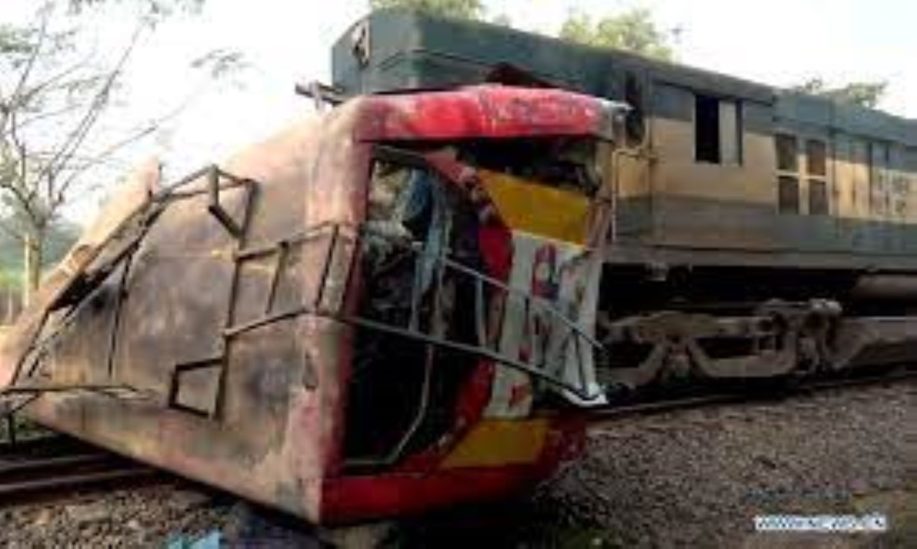 11 Dead, Four Injured As Train Ploughed Into Minibus In Bangladesh