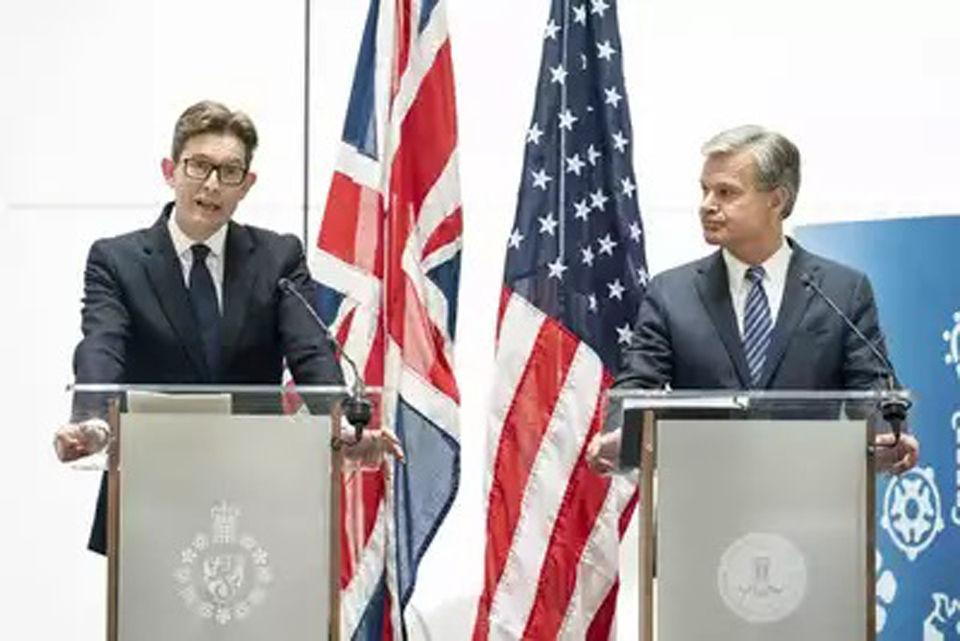 MI5, FBI chiefs warn over China in rare joint address