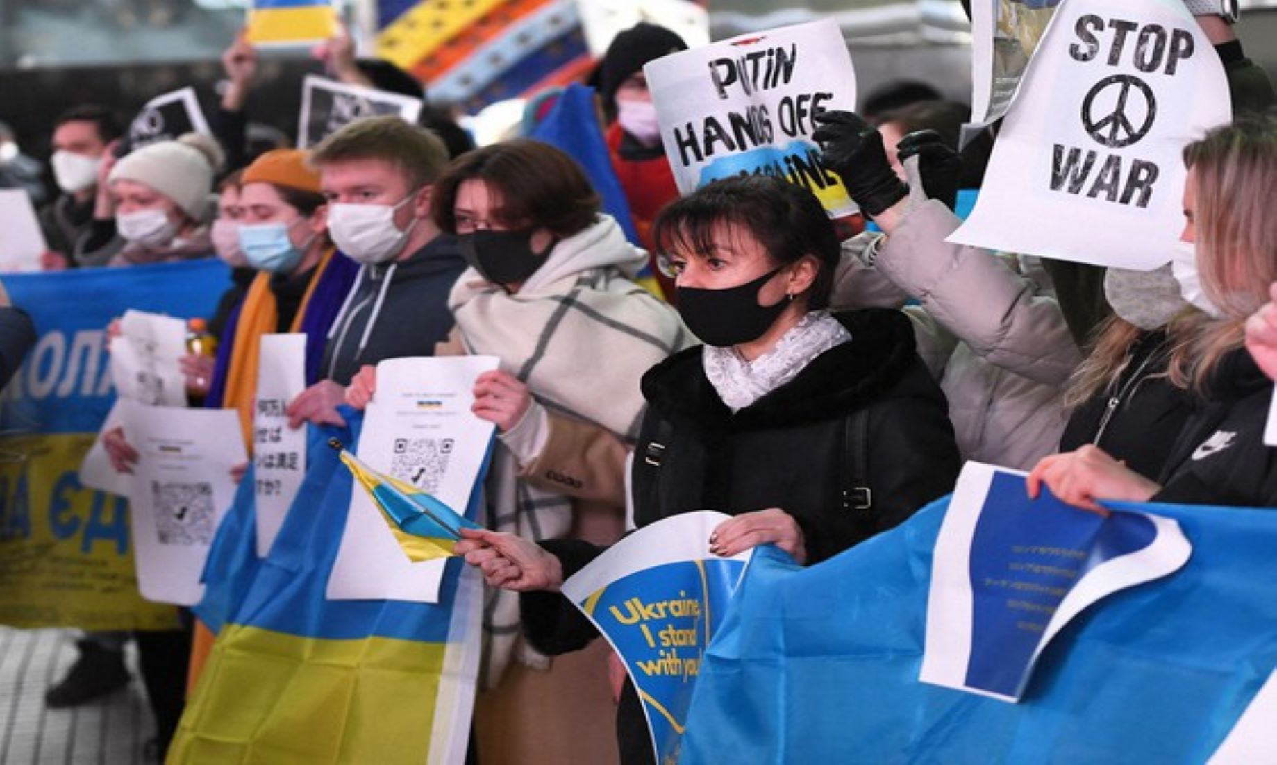 Japanese Citizens Staged Anti-War Protests In Tokyo