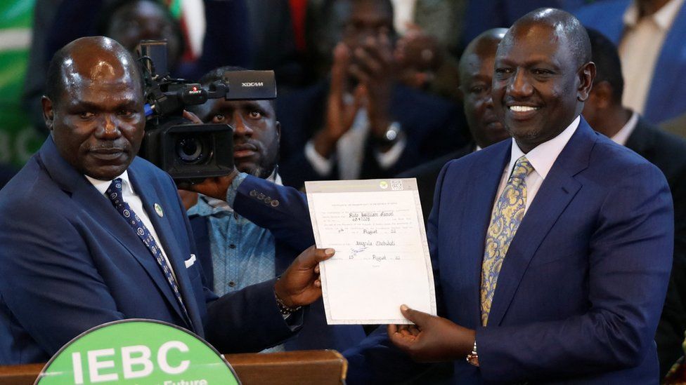 Kenya election result: William Ruto wins presidential poll