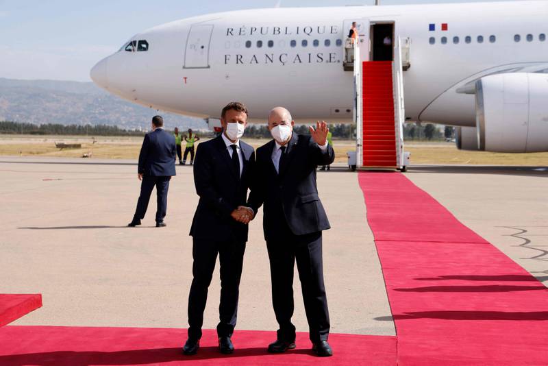 French Pres Macron arrives in Algeria on visit aimed at fixing ties