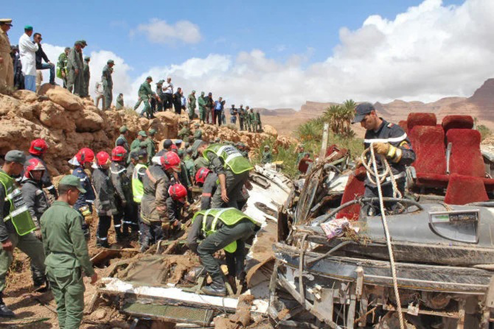 Update: Morocco bus crash leaves 23 dead, scores injured