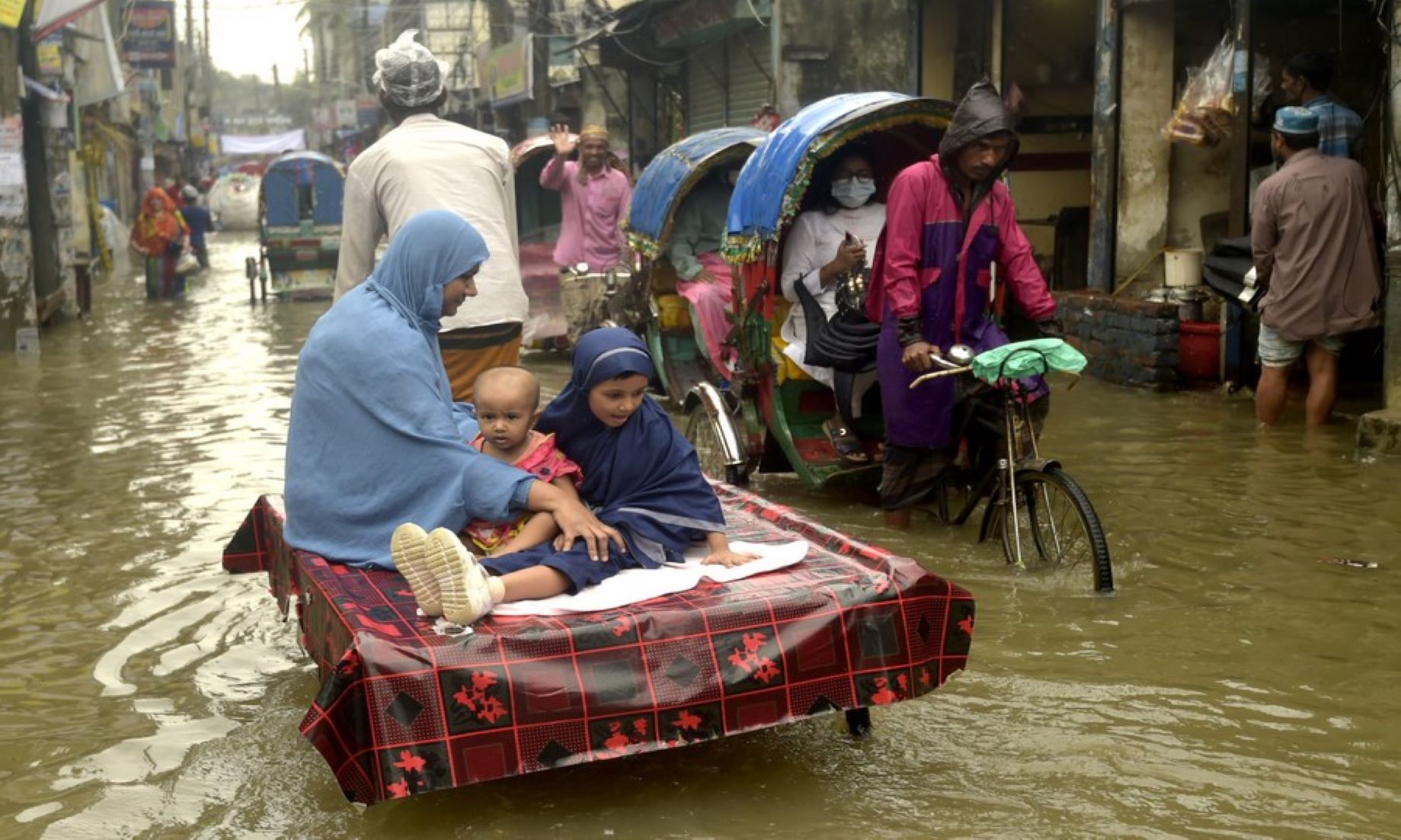 Incessant Rains Lashed Parts Of Bangladeshi Capital