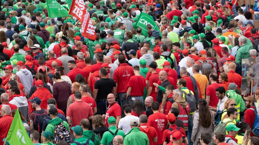 Belgium’s unions stage national strike against rising cost of living