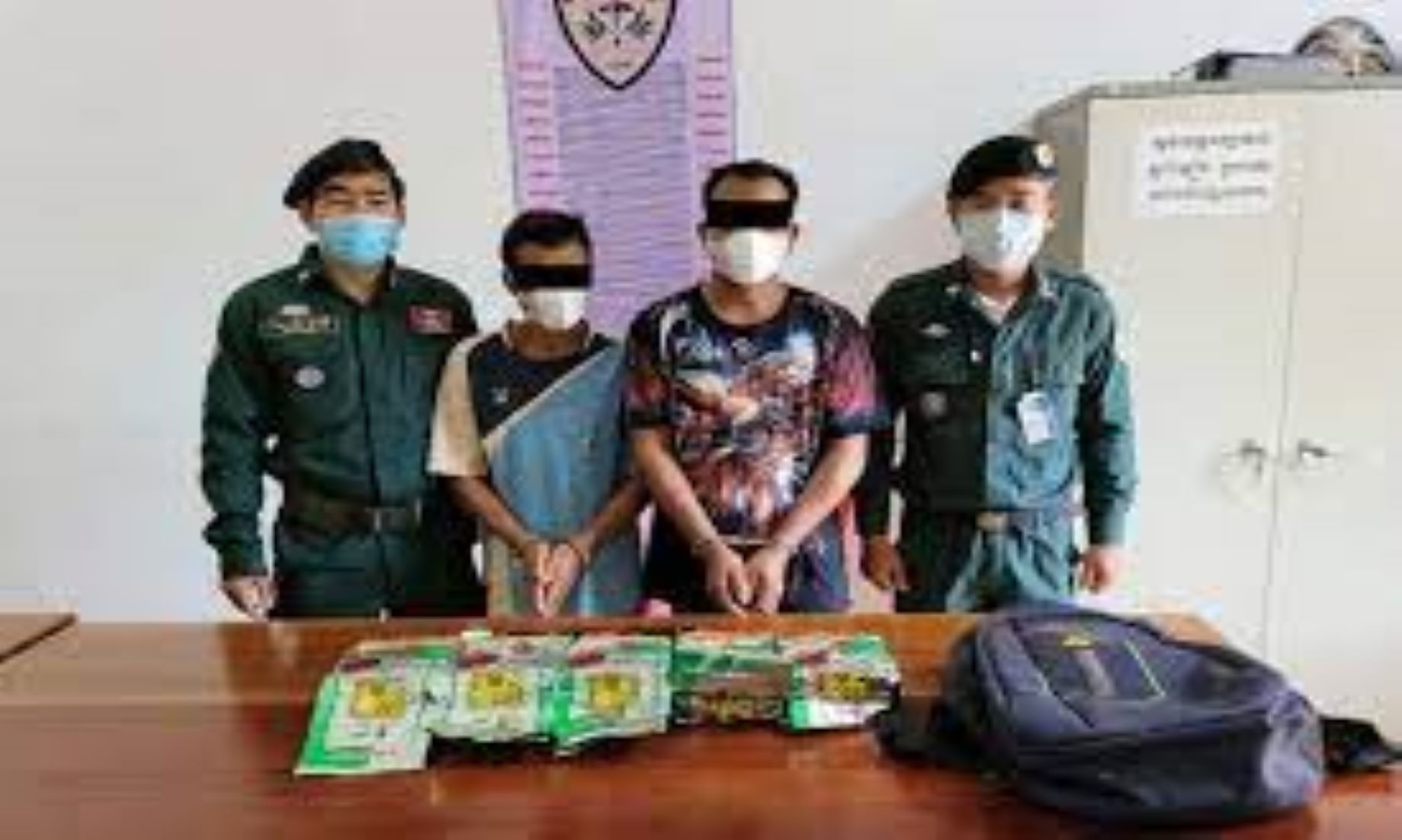 Cambodia Arrested Five Alleged Drug Traffickers, Seizing Over 18 Kg Of Narcotics