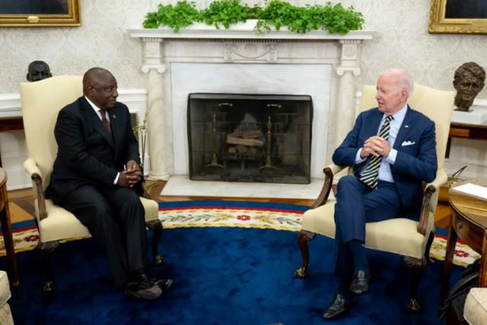 South Africa’s Pres Ramaphosa vows cooperation with Biden but firm on Russia ties