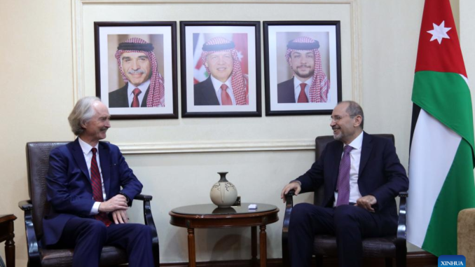 Jordan FM, UN Envoy Discussed Political Solution To Syrian Crisis