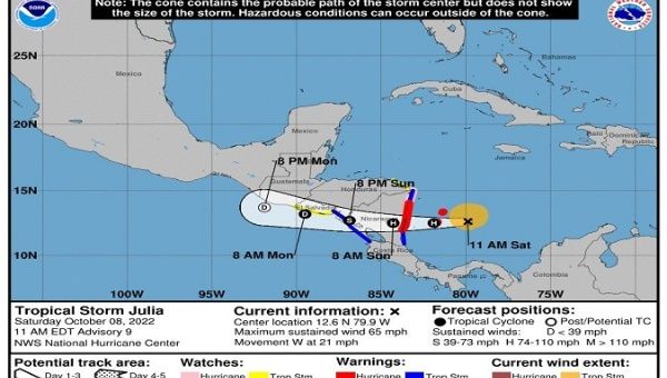 Colombia on high alert in San Andres Island due to Storm Julia