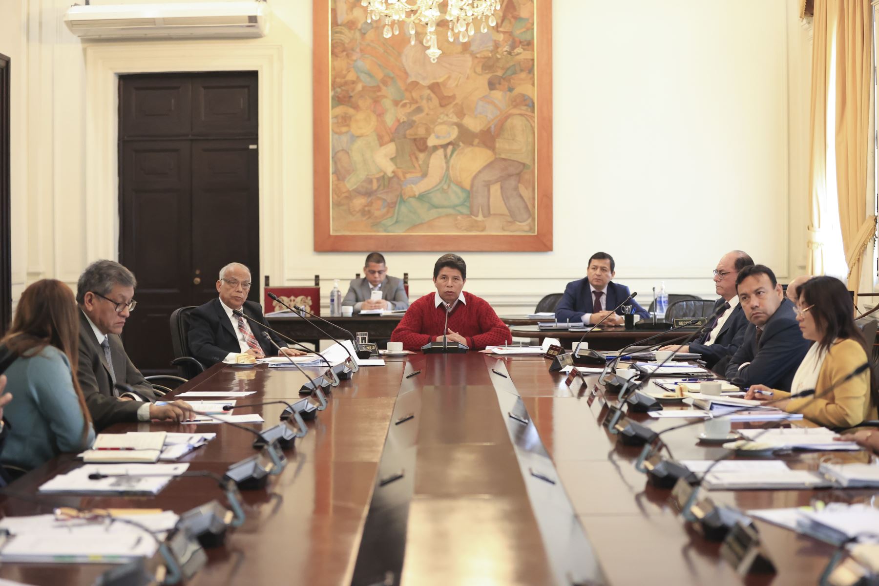 Peru: President Castillo leads new Council of Ministers session