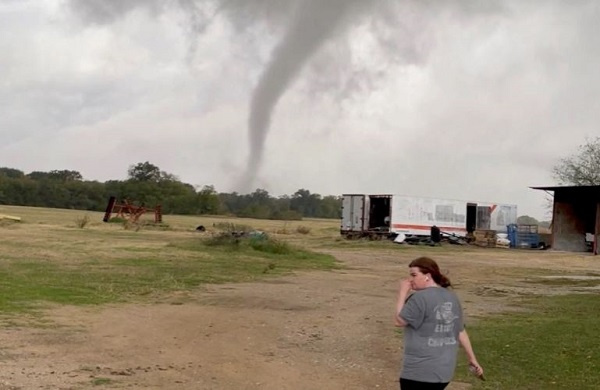 At least one killed after tornadoes hit Texas and Oklahoma