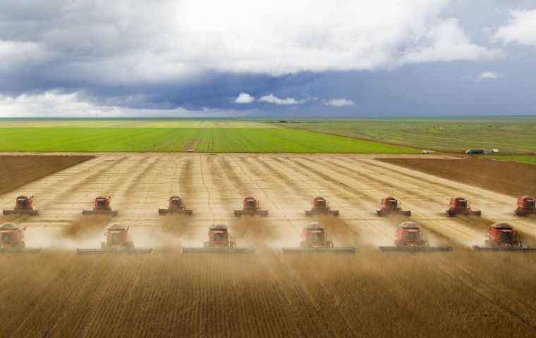 Brazil soaring exports of corn and soybeans