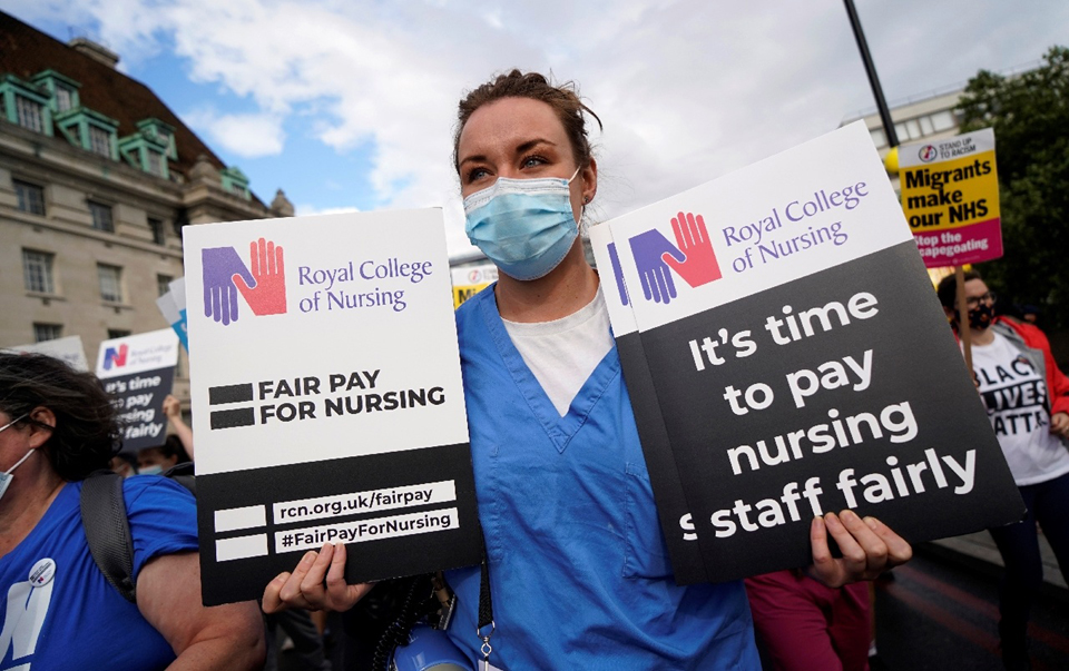 UK nurses strike latest crisis for health service